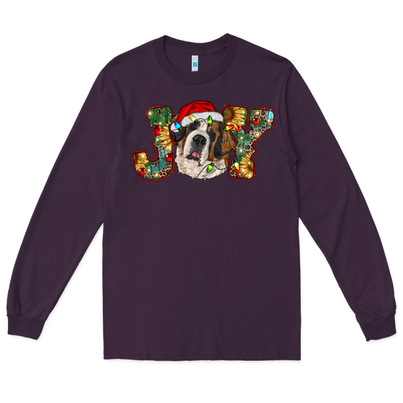Saint Bernard Christmas Joy, Long Sleeve Tee by RanaPortraitStore | Teevron