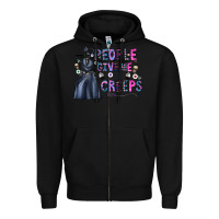 Black people give me the creeps Zipper Hoodie - CowhideDigitalArt