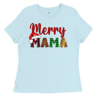 Baby Blue merry mama Ladies Tee - BarkalooDesign