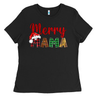 Black merry mama Ladies Tee - BarkalooDesign