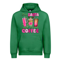 Emerald dear santa just bring coffee Urban Hoodie - MaliasSmallBusiness