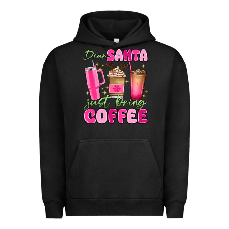 Dear Santa Just Bring Coffee Urban Hoodie by MaliasSmallBusiness | Teevron