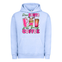 Pigment Grape Ice dear santa just bring coffee Urban Hoodie - MaliasSmallBusiness