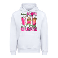 White dear santa just bring coffee Urban Hoodie - MaliasSmallBusiness