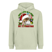 Matcha When You're Dead Inside But It's Christmas Hippie Skeleton Santa Heavyweight Hoodie - Artiststas