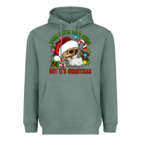 Sage When You're Dead Inside But It's Christmas Hippie Skeleton Santa Heavyweight Hoodie - Artiststas