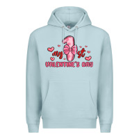 Blue Mist my first valentines day Premium Hoodie - MaliasSmallBusiness