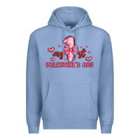 Colony Blue my first valentines day Premium Hoodie - MaliasSmallBusiness