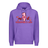 Purple my first valentines day Premium Hoodie - MaliasSmallBusiness