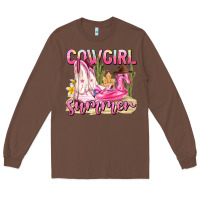 Chestnut cowgirl summer Long Sleeve Tee - texasbilliewilder