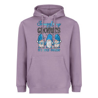Lavender snuggle up gnomies it's cold outside Heavyweight Hoodie - JahusDesignShop