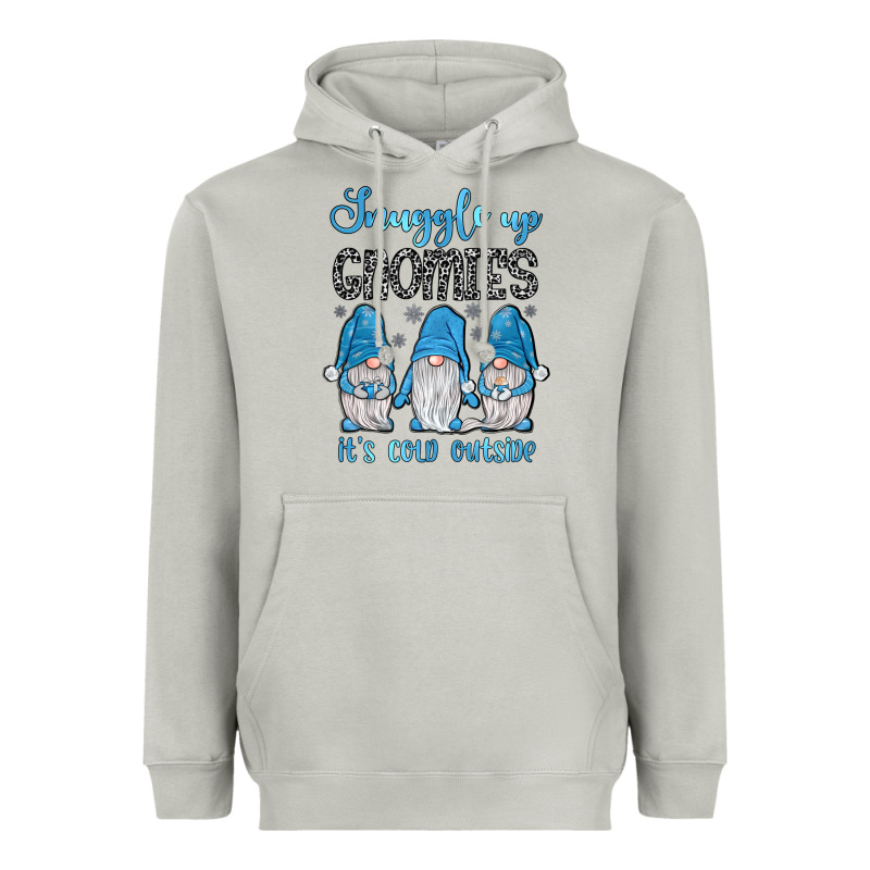 Snuggle Up Gnomies It's Cold Outside Heavyweight Hoodie by JahusDesignShop | Teevron