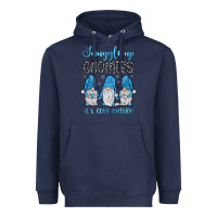 Navy snuggle up gnomies it's cold outside Heavyweight Hoodie - JahusDesignShop