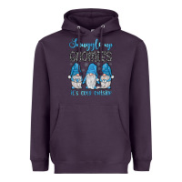 Plum snuggle up gnomies it's cold outside Heavyweight Hoodie - JahusDesignShop