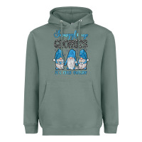 Sage snuggle up gnomies it's cold outside Heavyweight Hoodie - JahusDesignShop