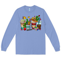 Colony Blue spanish teacher coffee cups Long Sleeve Tee - AdoDesignShop