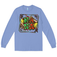 Colony Blue softball nana with leopard Long Sleeve Tee - Zillion Design Studio