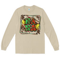 Mushroom softball nana with leopard Long Sleeve Tee - Zillion Design Studio