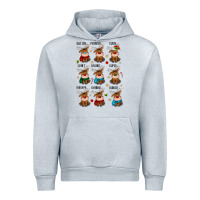 Heather Grey christmas reindeers Urban Hoodie - MaliasSmallBusiness