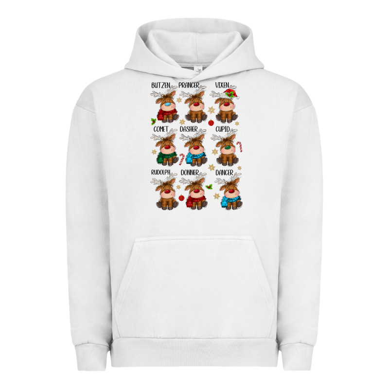 Christmas Reindeers Urban Hoodie by MaliasSmallBusiness | Teevron