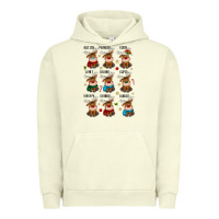 Pigment Pistachio christmas reindeers Urban Hoodie - MaliasSmallBusiness