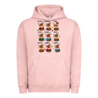 Pigment Salmon christmas reindeers Urban Hoodie - MaliasSmallBusiness