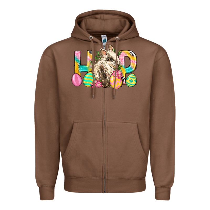 Hop Rabbit Easter Zipper Hoodie by Neo Western | Teevron