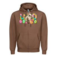 Chestnut Hop Rabbit Easter Zipper Hoodie - Neo Western