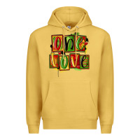 Antique Gold one love juneteenth Premium Hoodie - MaliasSmallBusiness