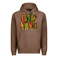 Chestnut one love juneteenth Premium Hoodie - MaliasSmallBusiness