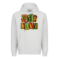 Dove Grey one love juneteenth Premium Hoodie - MaliasSmallBusiness