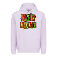 Lilac one love juneteenth Premium Hoodie - MaliasSmallBusiness