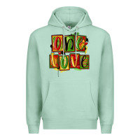 Seafoam one love juneteenth Premium Hoodie - MaliasSmallBusiness