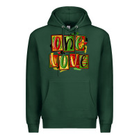 Sports Green one love juneteenth Premium Hoodie - MaliasSmallBusiness