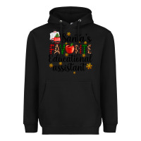 Black santa's favorite educational assistant Heavyweight Hoodie - AdoDesignShop