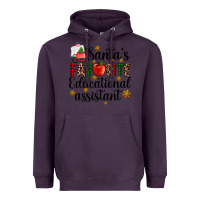 Plum santa's favorite educational assistant Heavyweight Hoodie - AdoDesignShop