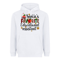 White santa's favorite educational assistant Heavyweight Hoodie - AdoDesignShop
