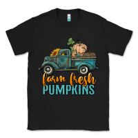 Black farm fresh pumpkins truck Classic Tee - RanaPortraitStore