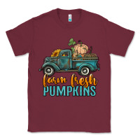 Burgundy farm fresh pumpkins truck Classic Tee - RanaPortraitStore