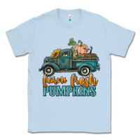 Dusty Blue farm fresh pumpkins truck Classic Tee - RanaPortraitStore