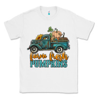 White farm fresh pumpkins truck Classic Tee - RanaPortraitStore