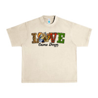 Sandshell Love Came Down Baby Jesus Christmas Urban Heavy Tee - RanaPortraitStore