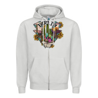 Dove Grey darlin Zipper Hoodie - SublimationCraftShop