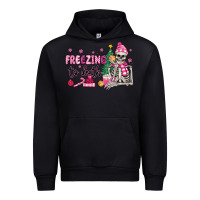 Black freezing to death skeleton Urban Hoodie - MaliasSmallBusiness