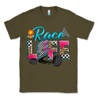 Army Green race life Classic Tee - Zillion Design Studio