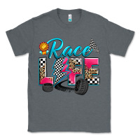 Charcoal Heather race life Classic Tee - Zillion Design Studio