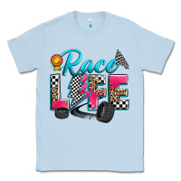 Dusty Blue race life Classic Tee - Zillion Design Studio