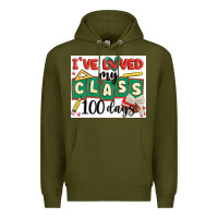 Army Green i've loved my class 100 days Premium Hoodie - MaliasSmallBusiness