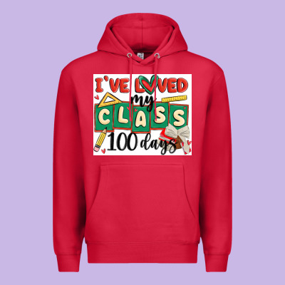I've Loved My Class 100 Days Premium Hoodie Designed By Maliassmallbusiness