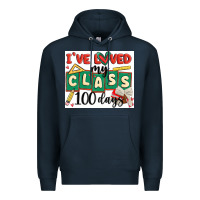 Navy i've loved my class 100 days Premium Hoodie - MaliasSmallBusiness